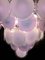 Lámparas de araña italianas de cristal de Murano rosa, años 70. Juego de 2, Imagen 7
