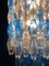 Monumentaler Murano Glas Saphir Farbiger Poliedri Kronleuchter 17