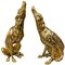 Vergoldete Hundeskulpturen aus Bronze, 2er Set 1