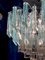 Modern Light Blue Crystal Prism Murano Glass Chandelier, 1970s 4