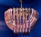 Pink Murano Curvati Ceiling Light or Flush Mount, 1990s 2