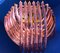 Pink Murano Curvati Ceiling Light or Flush Mount, 1990s 12