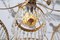 Neoklassizistischer baltischer Kronleuchter aus Kristallglas & vergoldeter Bronze, 19. Jh 7