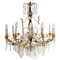 19th-Century Neoclassical Baltic Crystal and Gilt Bronze Chandelier 1