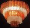 Amber and Ice Color Murano Glass Chandeliers or Flush Mounts, 1970, Set of 2 13