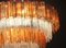 Amber and Ice Color Murano Glass Chandeliers or Flush Mounts, 1970, Set of 2 5