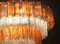 Amber and Ice Color Murano Glass Chandeliers or Flush Mounts, 1970, Set of 2, Image 5