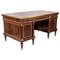 French 19th-Century Mahogany Pedestal Writing Desk 1