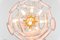 Lámparas de araña de cristal de Murano rosa de Vistosi, años 70. Juego de 2, Imagen 5