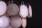 Pink Disc Murano Chandeliers from Vistosi, 1970s, Set of 2 13