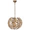 Mid-Century Diamond Crystal Globe Chandelier by Gaetano Sciolari, 1960 1