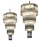 Monumental Italian Murano Glass Tronchi Chandeliers, Set of 2 1