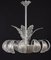 Art Deco Ninfea Murano Glass Chandelier from Barovier & Toso, Italy, 1940, Image 4