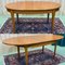 Oval Table in Teak with a Butterfly Length, 1970s 2