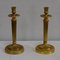 Golden Bronze Torches, Early 20th Century, Set of 2 1