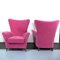 Italian Mid-Century Fuchsia Velvet Armchairs by Gio Ponti, Set of 2, Image 9