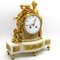 Napoleon III Pendulum Clock in Gilt Bronze and Marble, 19th-Century 2