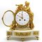 Napoleon III Pendulum Clock in Gilt Bronze and Marble, 19th-Century 4