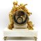 Reloj de péndulo Napoleón III de bronce dorado y mármol, siglo XIX, Imagen 5