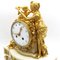Reloj de péndulo Napoleón III de bronce dorado y mármol, siglo XIX, Imagen 10
