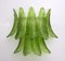 Applique Murano Glass Palm Leaves, Italy, 1970s, Set of 2 2