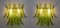 Applique Murano Glass Palm Leaves, Italy, 1970s, Set of 2, Image 3