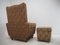 Armchair with Footstool, 1960s, Set of 2 6