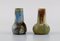 Belgian Miniature Vases in Glazed Ceramic, Mid-20th Century, Set of 5 2