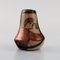 Miniatur Vasen aus handbemalter glasierter Keramik, 2er Set 4