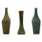 Belgische Miniatur Vasen aus glasierter Keramik, Mitte 20. Jh., 3er Set 1