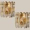 Palazzo Wandlampe aus vergoldetem Messing & Glas von JT Kalmar 2