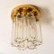 Brass and Glass Lights Fixtures from Limburg Glashütte, 1970, Set of 2, Image 8