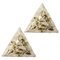 Plafones Piramide bañados en oro, años 70, Italia. Juego de 2, Imagen 1