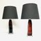 Red Glass Table Lamp Pair by Carl Fagerlund for Orrefors, Sweden 1960s 9