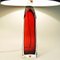 Rote Tischlampe aus Glas von Carl Fagerlund für Orrefors, Schweden, 1960er 6
