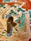 Antike japanische handbemalte flache Schale 4