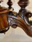 Antiker viktorianischer Tisch aus Wurzel- & Nussholz mit Intarsien 13