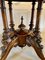 Antiker viktorianischer Tisch aus Wurzel- & Nussholz mit Intarsien 14
