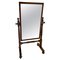 Miroir Cheval Antique Victorien en Acajou 1