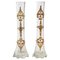 Gilt Brass and Crystal Vases, Set of 2 1