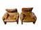 Leather Maralunga Armchairs by Vico Magistretti for Cassina, 1973, Set of 2 4
