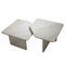 Mid-Century Modern Carrara Marmor Tisch, Italien, 1960er, 2er Set 3