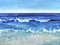 Penny Rumble, Atlantic Blue II: A Seascape, Oil on Canvas, 2019, Image 1