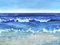 Penny Rumble, Atlantic Blue II: A Seascape, Oil on Canvas, 2019, Immagine 1