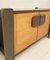 Mid-Century Wood and Leather Sideboard, Italy, 1970s, Image 6