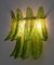 Mid-Century Modern Sconces in Murano Glass with Palm Leaves, Italy, 1970s, Set of 2 8