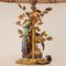 Mid-Century Italian Hollywood Regency Peacock Table Lamp in Bronze and Porcelain 4