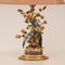 Mid-Century Italian Hollywood Regency Peacock Table Lamp in Bronze and Porcelain 6