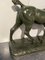 M. de Mathelin, Pferd zu Fuß in Bronze mit grüner Patina, 1900er 6