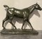 M. de Mathelin, Horse Walking in Bronze with Green Patina, 1900s 1